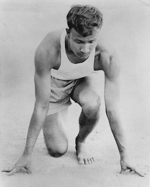 Sri Chinmoy as a young athlete.