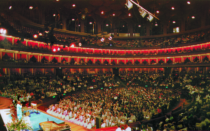 Sri Chinmoy at the Royal Albert Hall