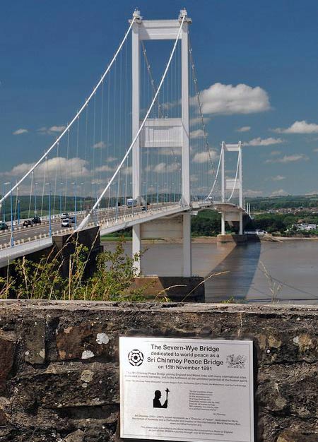 The Severn-Wye Bridge, dedicated as a Sri Chinmoy Peace Bridge, 15 Nov, 1991
